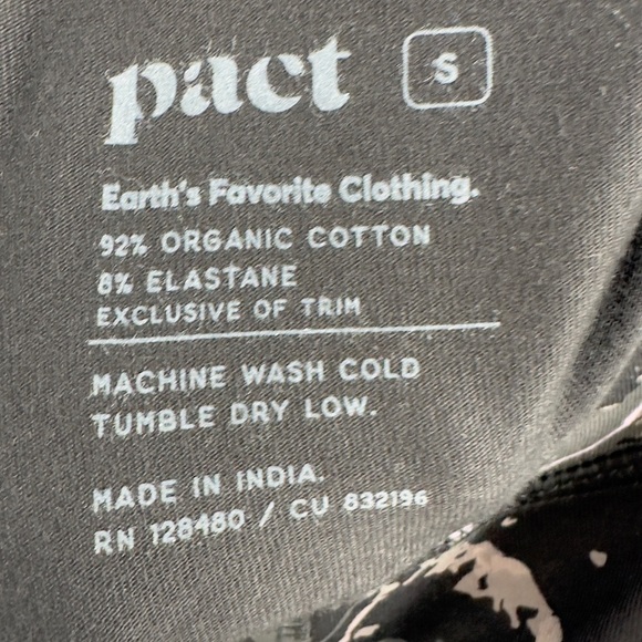 Pact Leggings Womens Small Organic Cotton Go To Marbled Sky Stretch High Rise - Picture 5 of 9